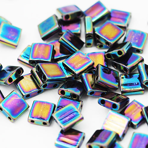 Miyuki Tila beads medium blue iris 5 mm / 5gr. / TL0455