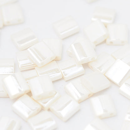 Miyuki Tila beads ivory pearl 5 mm / 5gr. / TL0592