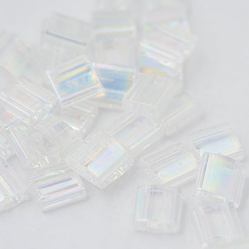 Miyuki Tila beads crystal AB 5mm / 5gr. /TL0250