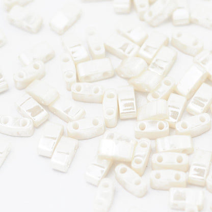 Miyuki Half Tila beads ivory pearl 5 mm / 5gr. / HTL0592