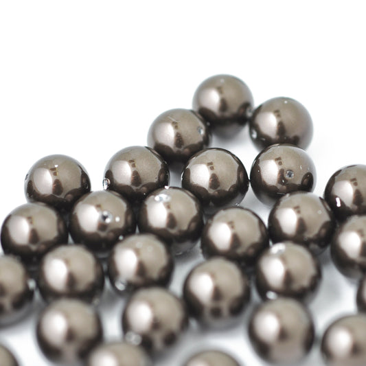 Swarovski Crystal Deep Brown Pearl / 50 pieces / Ø 8mm