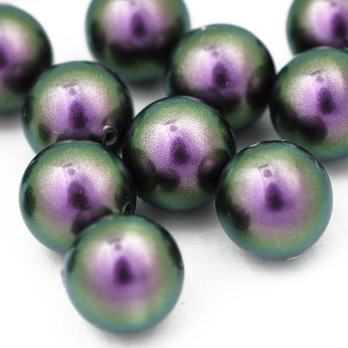 Swarovski Crystal Iridescent Purple Pearl / 10 pieces / Ø 10 mm