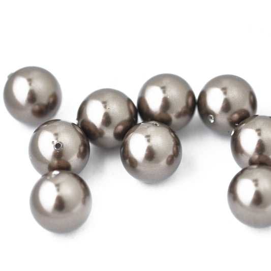 Swarovski Crystal Brown Pearl / 10 Stk / Ø 10 mm