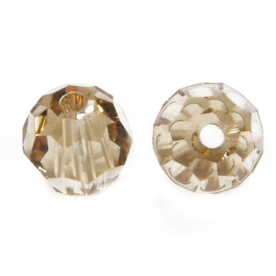 Swarovski rund facettiert / Light Colorado Topaz / 10 Stk. / Ø 6mm