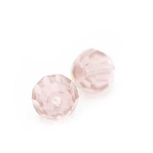 Swarovski rund facettiert / Vintage Rose / 10 Stk. / Ø 6mm