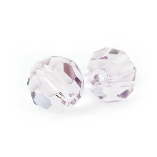 Swarovski round faceted / light amethyst / 10 pcs. / Ø 6mm