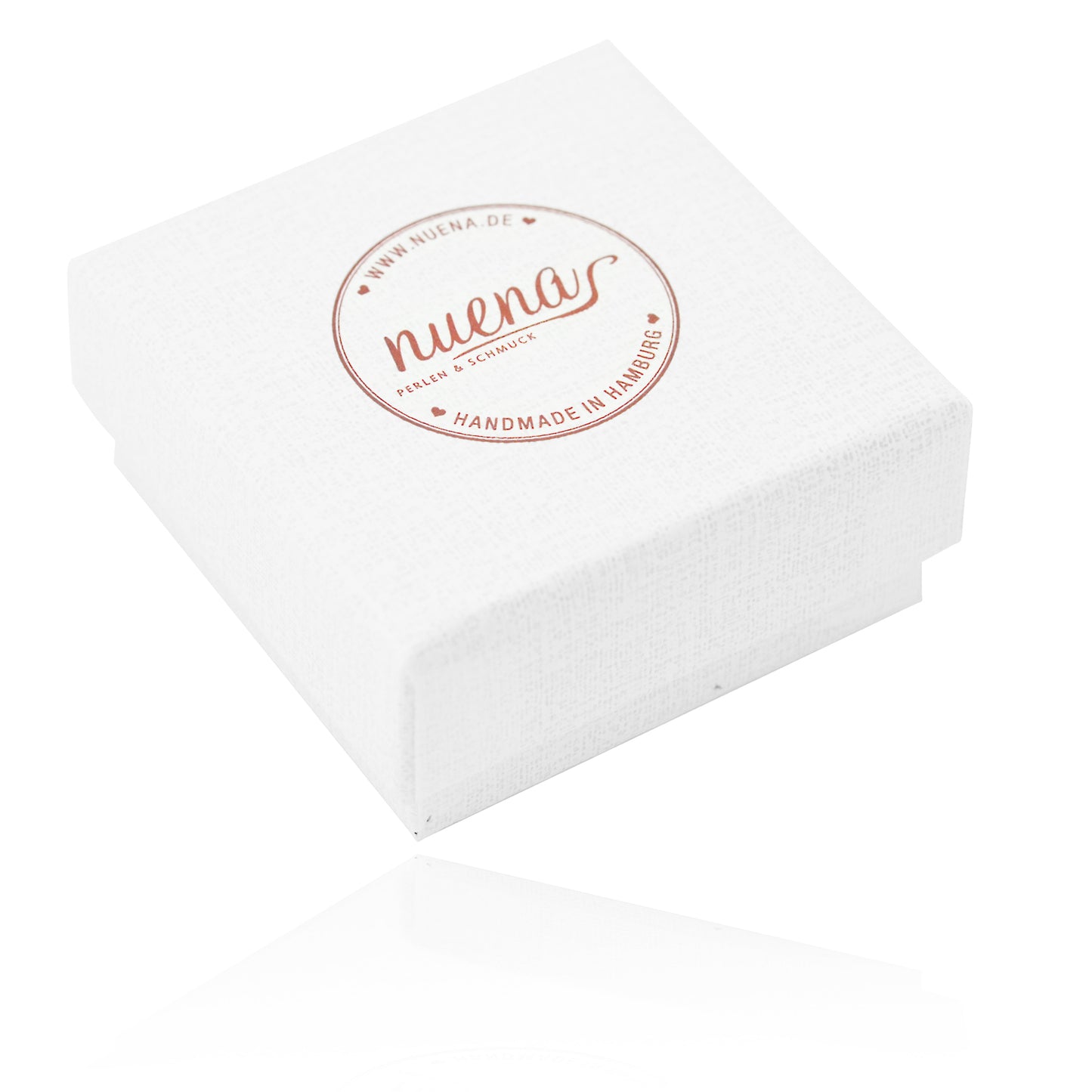 NUENA gift box white with logo / 65 mm
