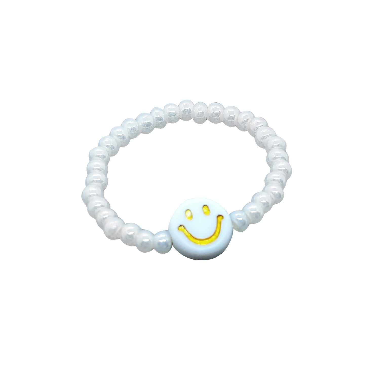 Smiley Ring / weiss