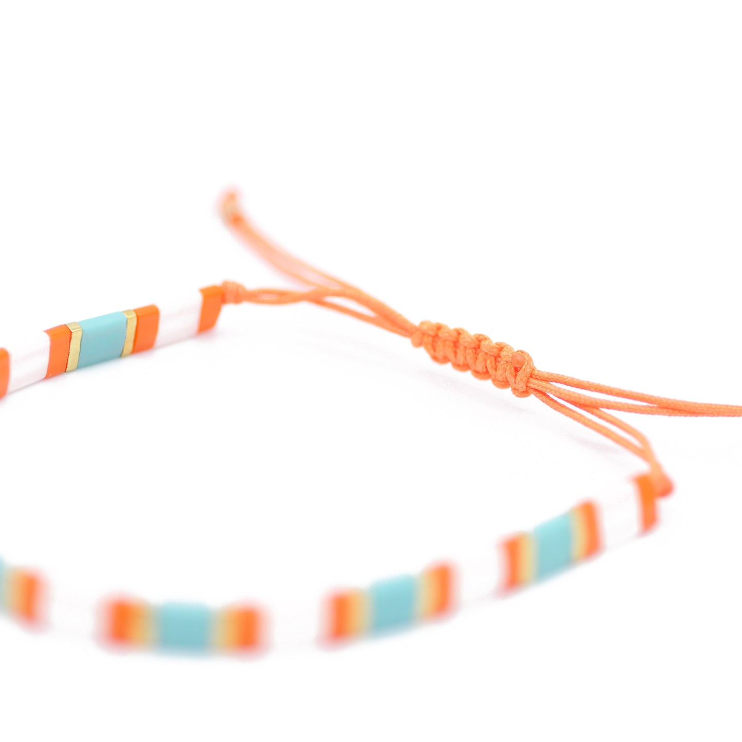 DIY Tila Armband Set / neon orange