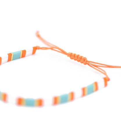 DIY Tila Armband Set / neon orange