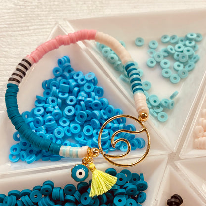 Katsuki beads strand / corn flower blue / Ø 4 mm