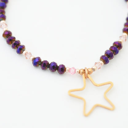 Open Star star / rose gold colored / Ø 16 mm