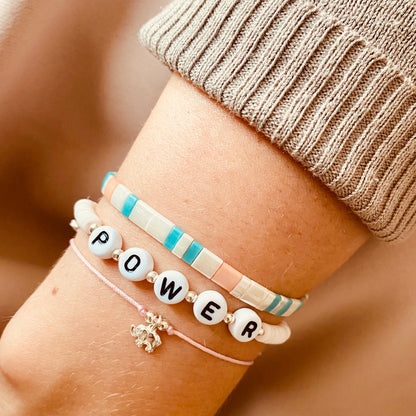 Shamballa Band rosa / Ø 0,7mm