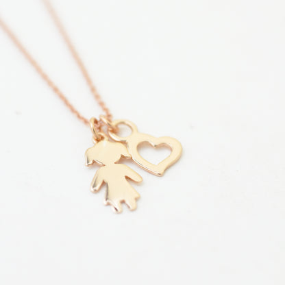 Heart pendant / 925 silver / 6mm