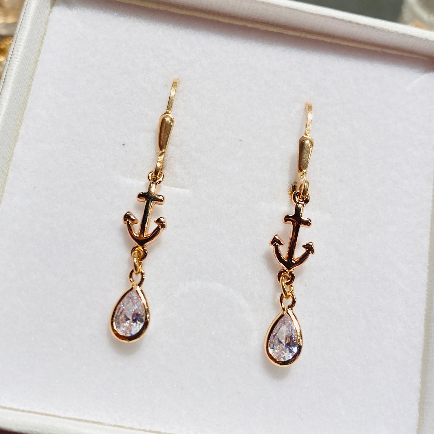 Leverback / 925 silver gold plated / 20mm
