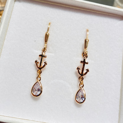 Leverback / 925 silver gold plated / 20mm