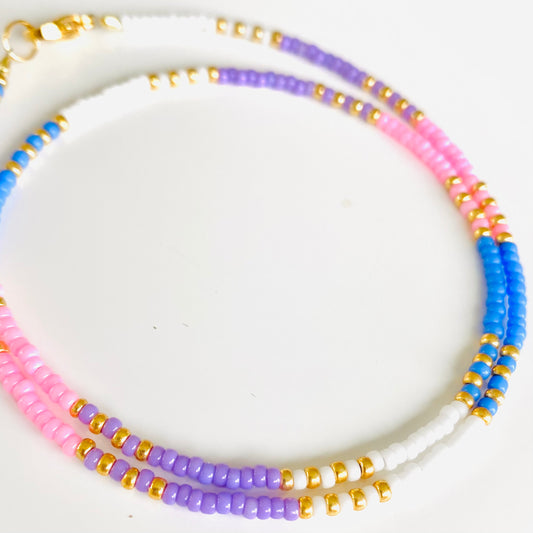 Halskette Choker  / Sommerblüte / 38cm