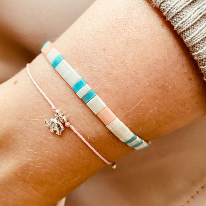 Shamballa Band rosa / Ø 0,7mm