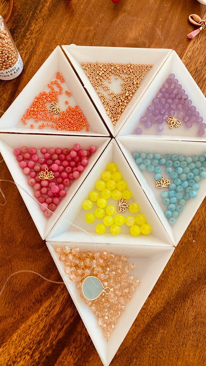Neon glass bead yellow / Ø 6 mm