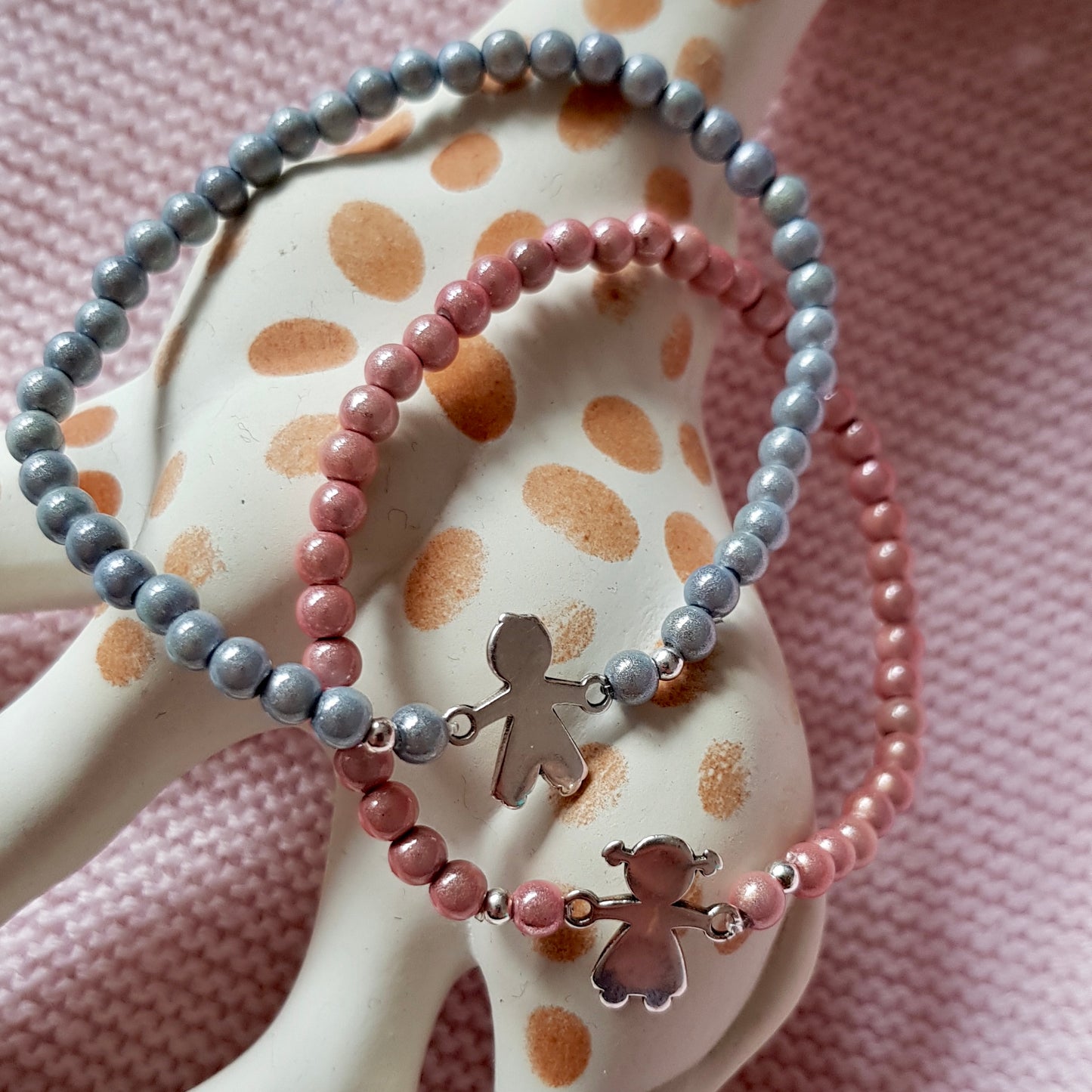 Miracle beads / gray blue / 50 pcs. Ø 4 mm