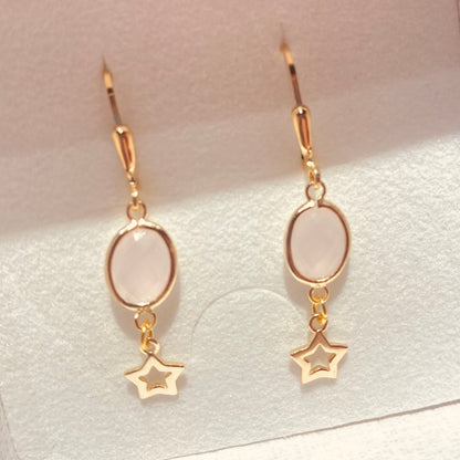 Star pendant / 925 silver gold plated / 6mm