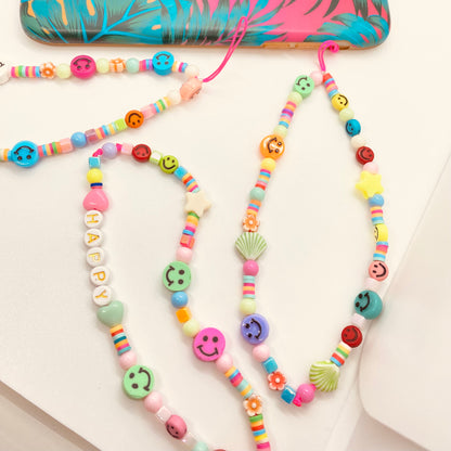 Beach Life Acrylic Beads Spacers / Pastel Mix / 7-10 mm