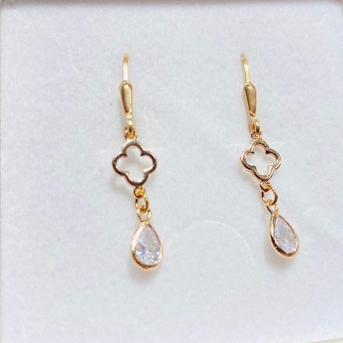 Leverback / 925 silver gold plated / 20mm