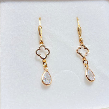 Leverback / 925 silver gold plated / 20mm