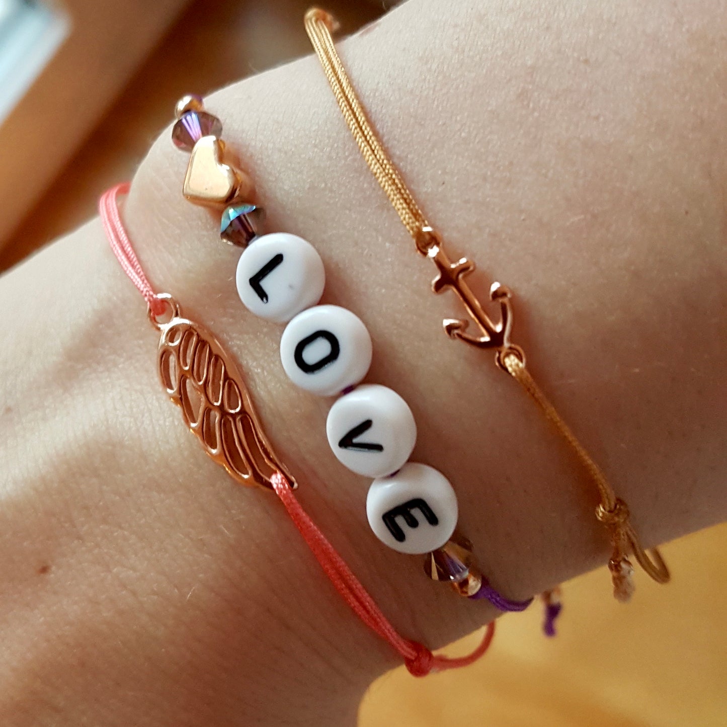 Bracelet "Anchor Love" / 925 sterling silver