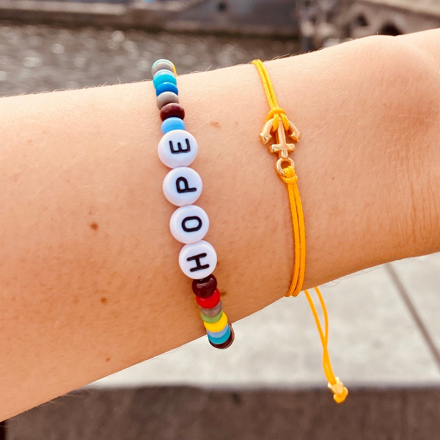 Anker Armband / verstellbar / 18k vergoldet