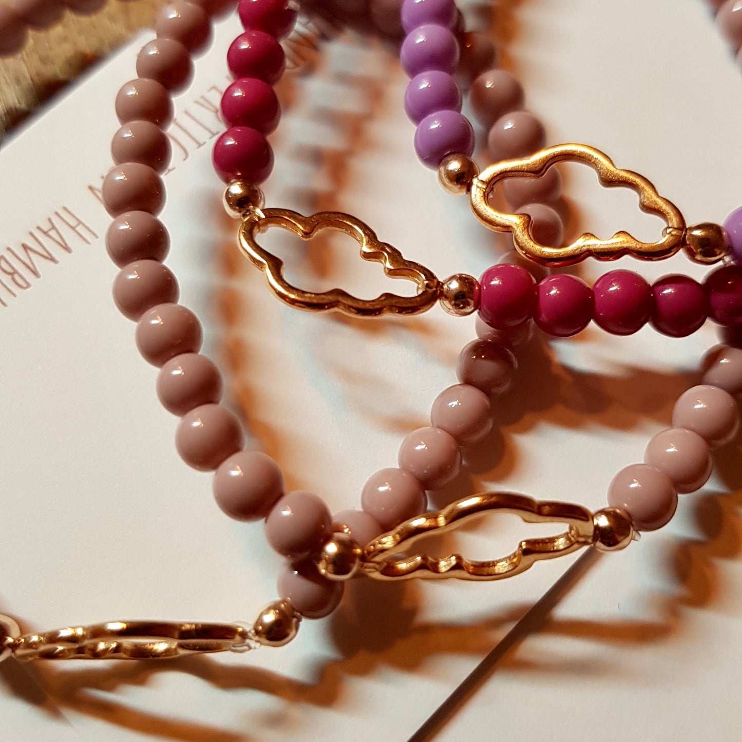 Wölckchen connector cloud / rose gold colored / 16 mm