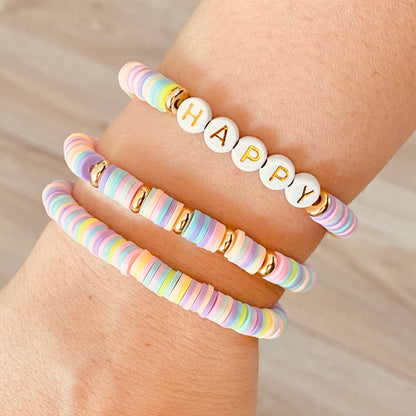 Katsuki beads strand / powder pastel / Ø 6 mm